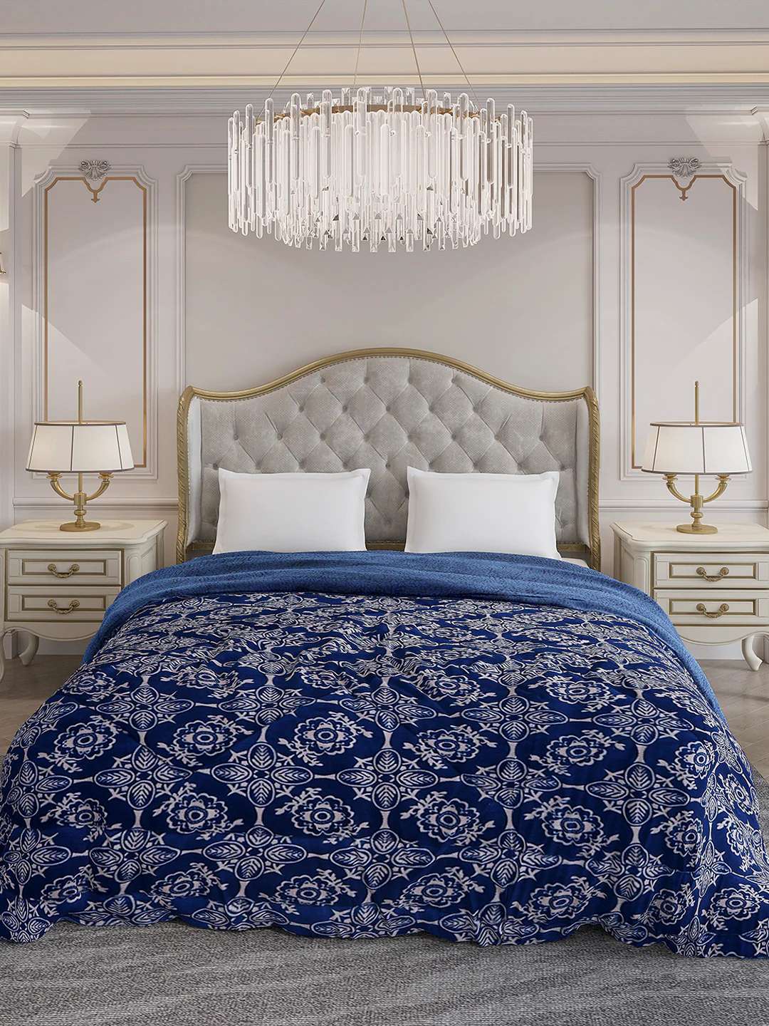 Printed Double Bed 210 GSM Comforter for Mild Winter (Nixie), Weight 729 gm - Image 2