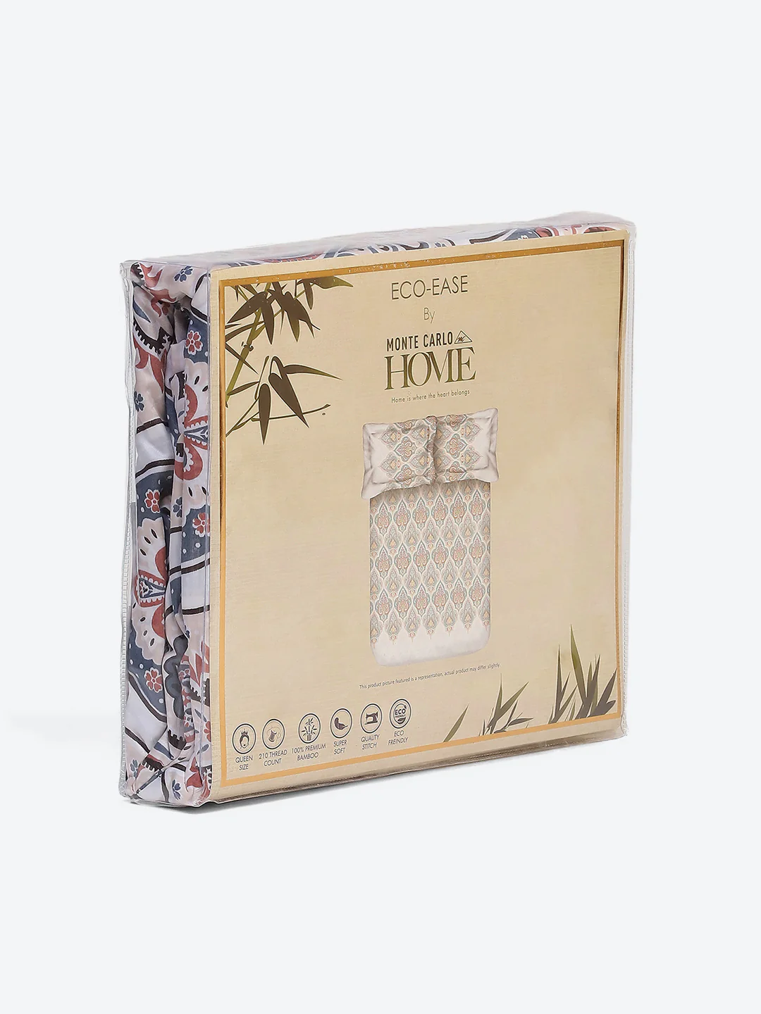Printed Double Bed 210 GSM Duvet Cover - (Ecoease) - Image 7