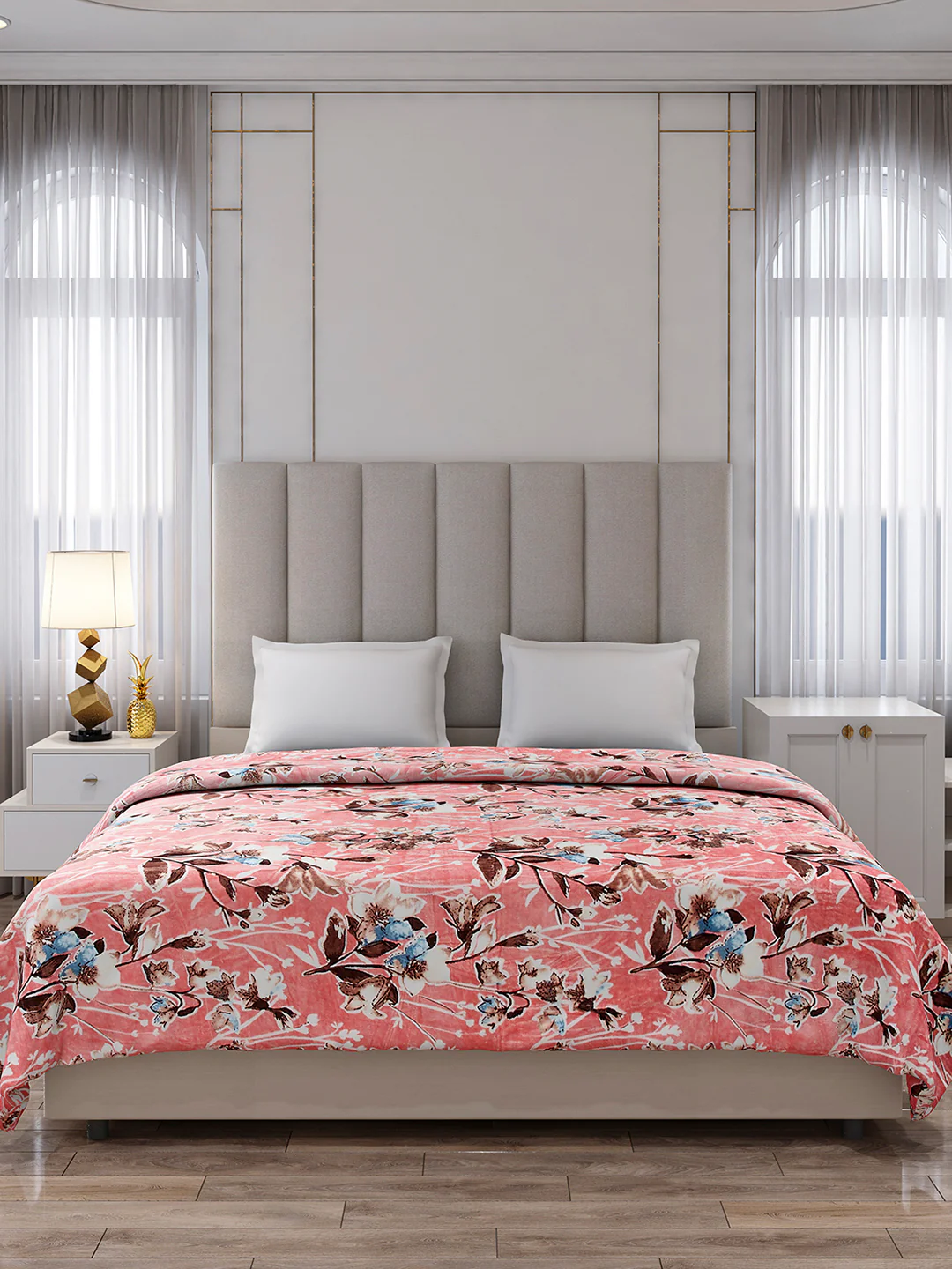 Printed Double Bed 233 GSM Blanket for AC Room - (Plushy) - Image 3