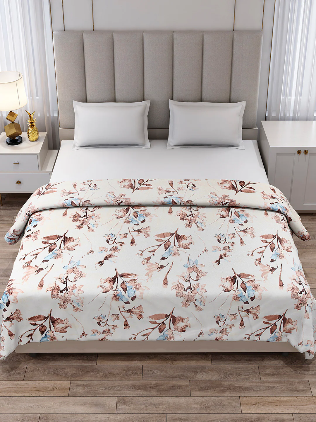 Printed Double Bed 233 GSM Blanket for AC Room - (Plushy) - Image 2