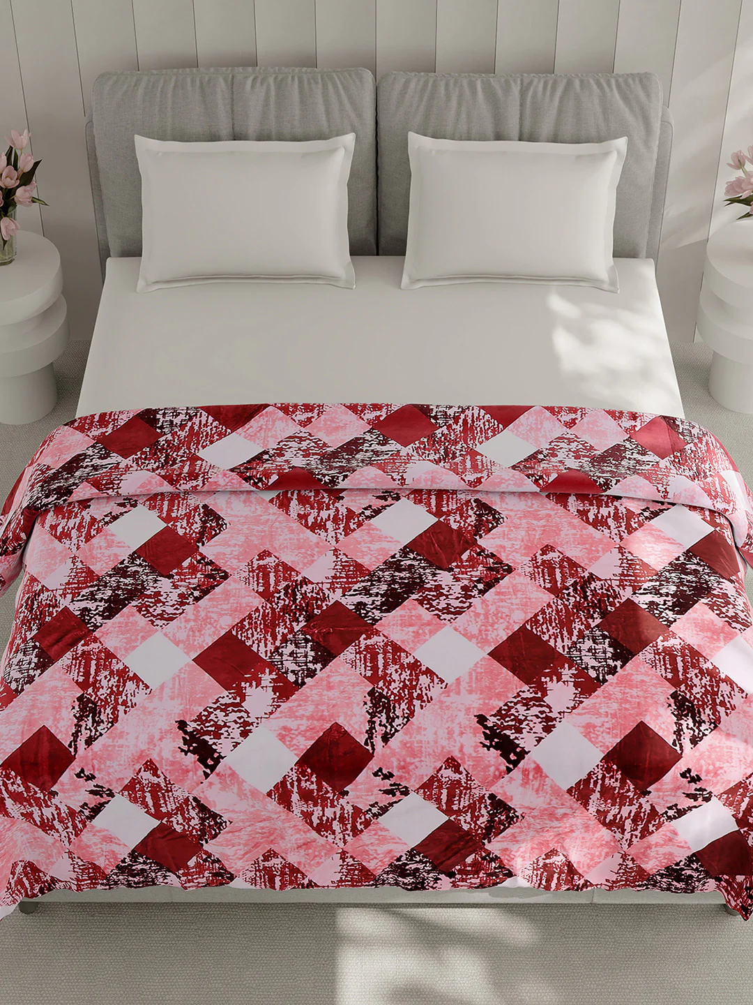 Printed Double Bed 240 GSM Blanket for AC Room - (Plushy) - Image 2