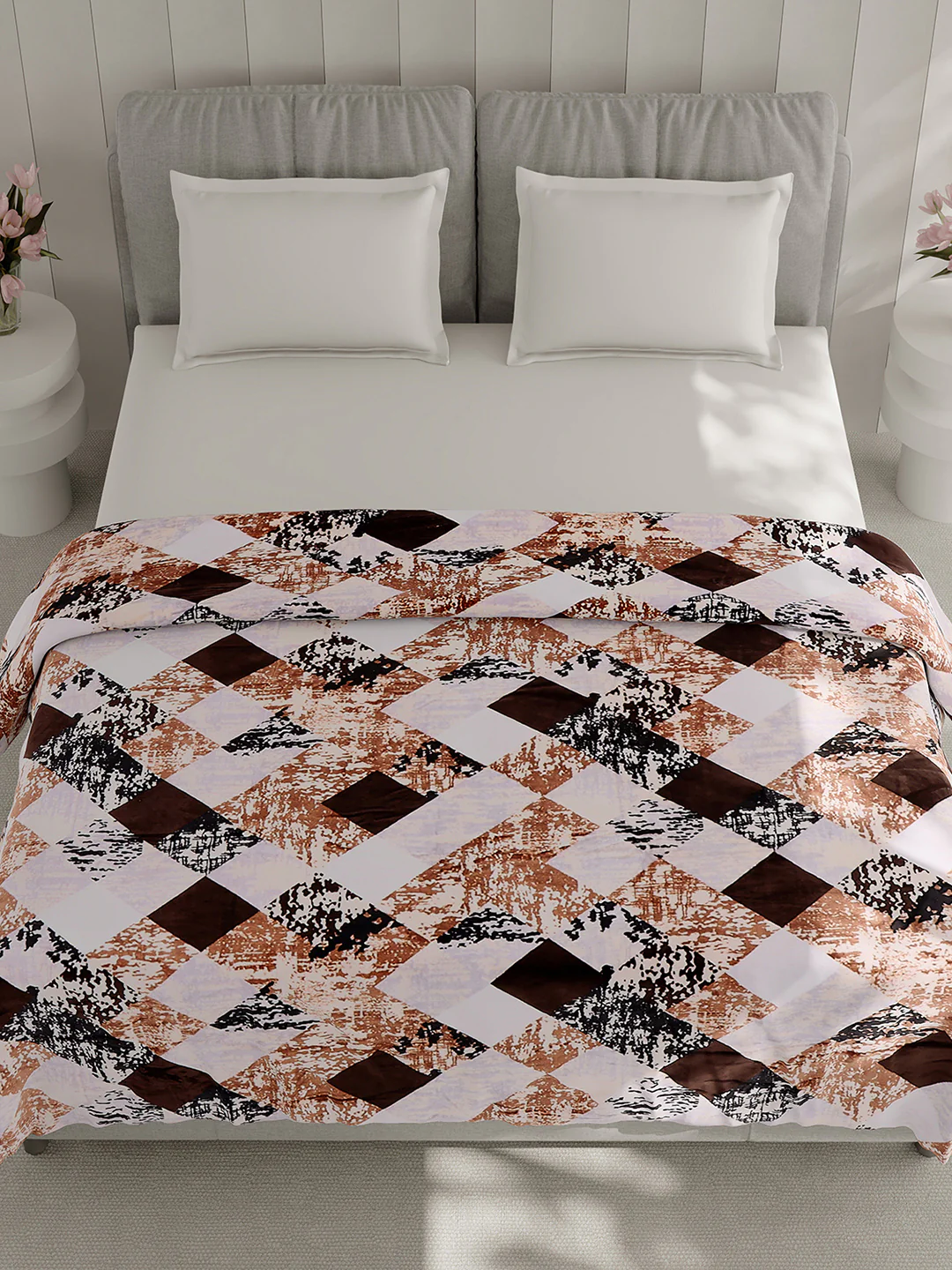 Printed Double Bed 240 GSM Blanket for AC Room - (Plushy) - Image 2