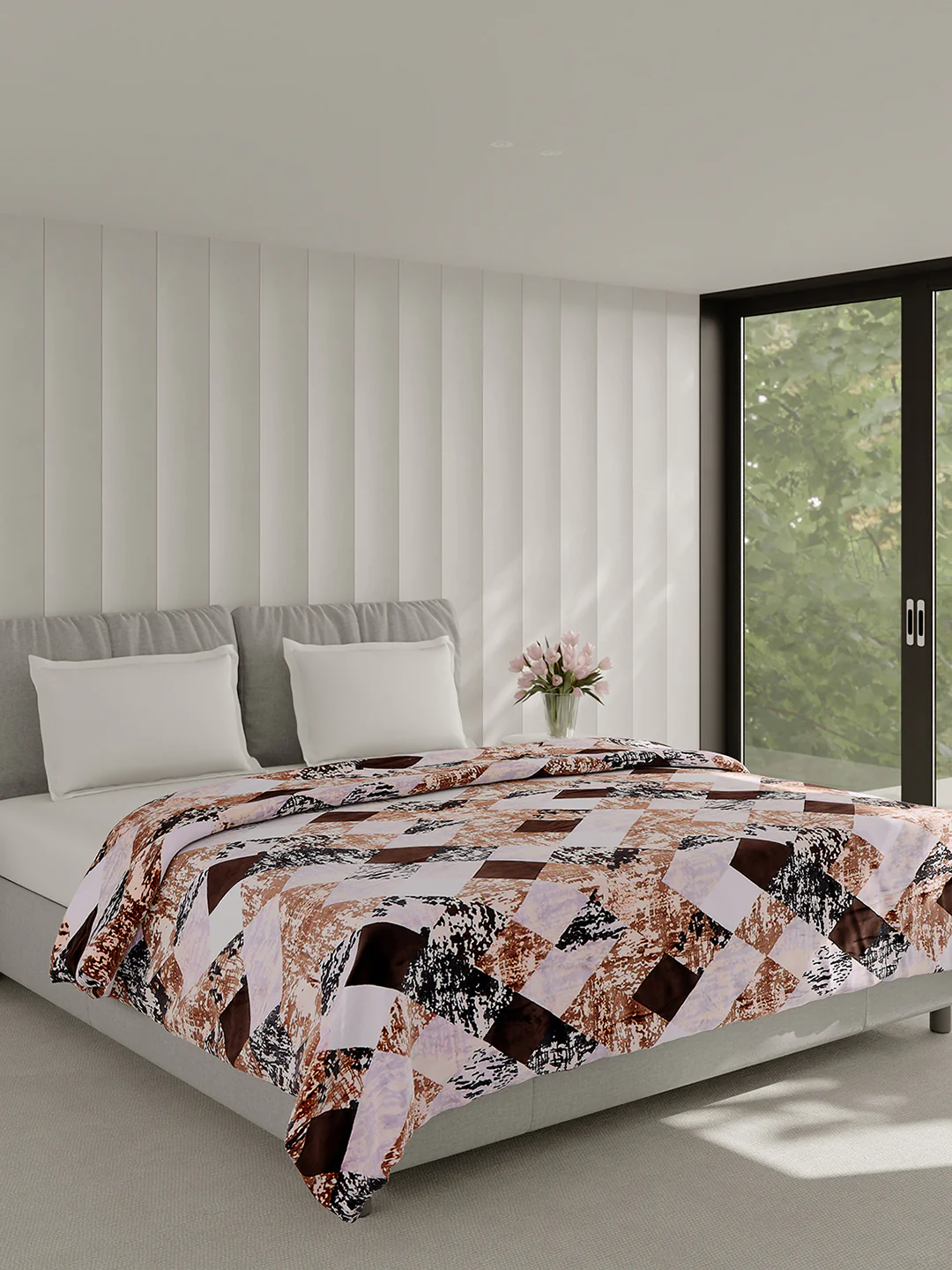 Printed Double Bed 240 GSM Blanket for AC Room - (Plushy) - Image 4