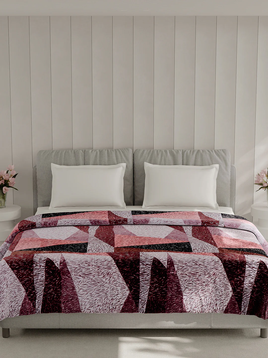 Printed Double Bed 240 GSM Blanket for AC Room - (Plushy) - Image 3