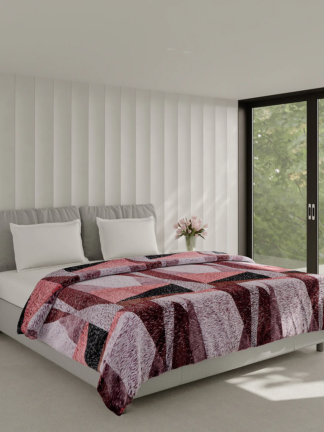 Printed Double Bed 240 GSM Blanket for AC Room - (Plushy) - Image 4