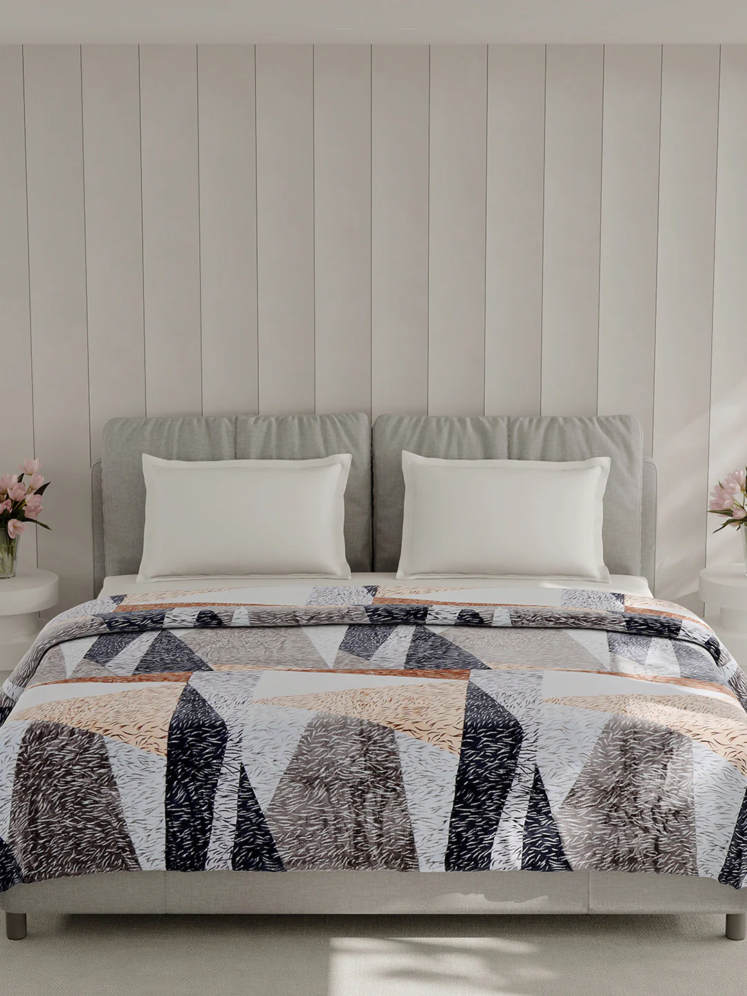 Printed Double Bed 240 GSM Blanket for AC Room - (Plushy) - Image 3