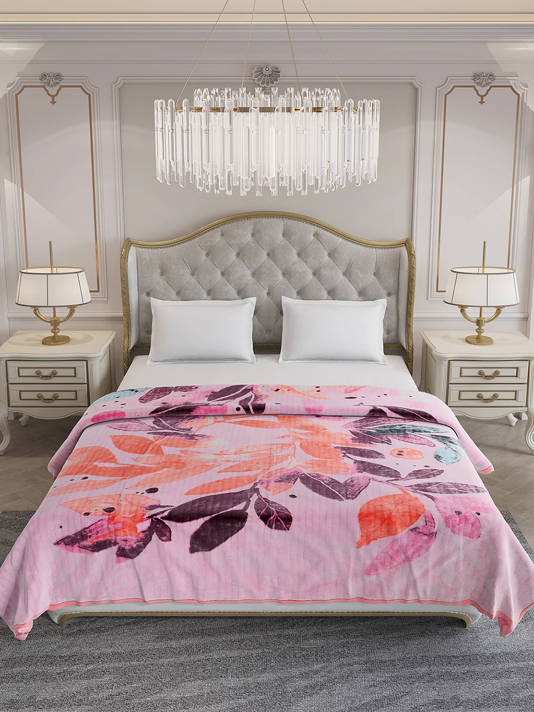 Printed Double Bed 3 Ply, 928 GSM Blanket for Winter - (Marvin PVC) - Image 3