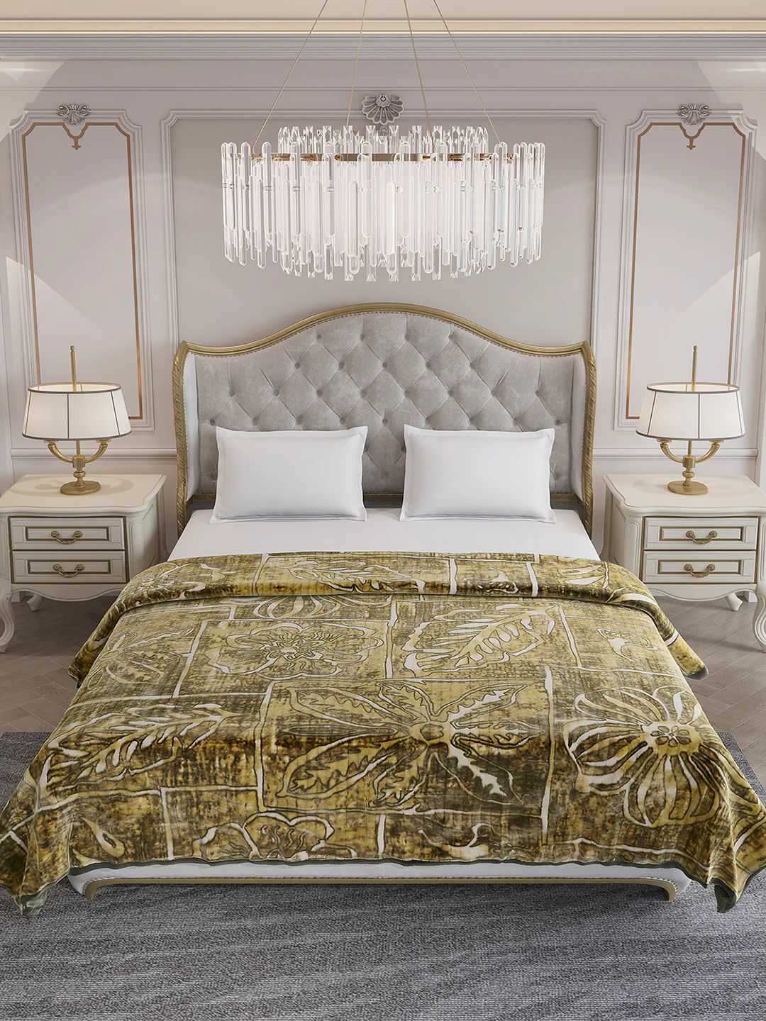 Printed Double Bed 3 Ply, 928 GSM Blanket for Winter - (Marvin PVC) - Image 3