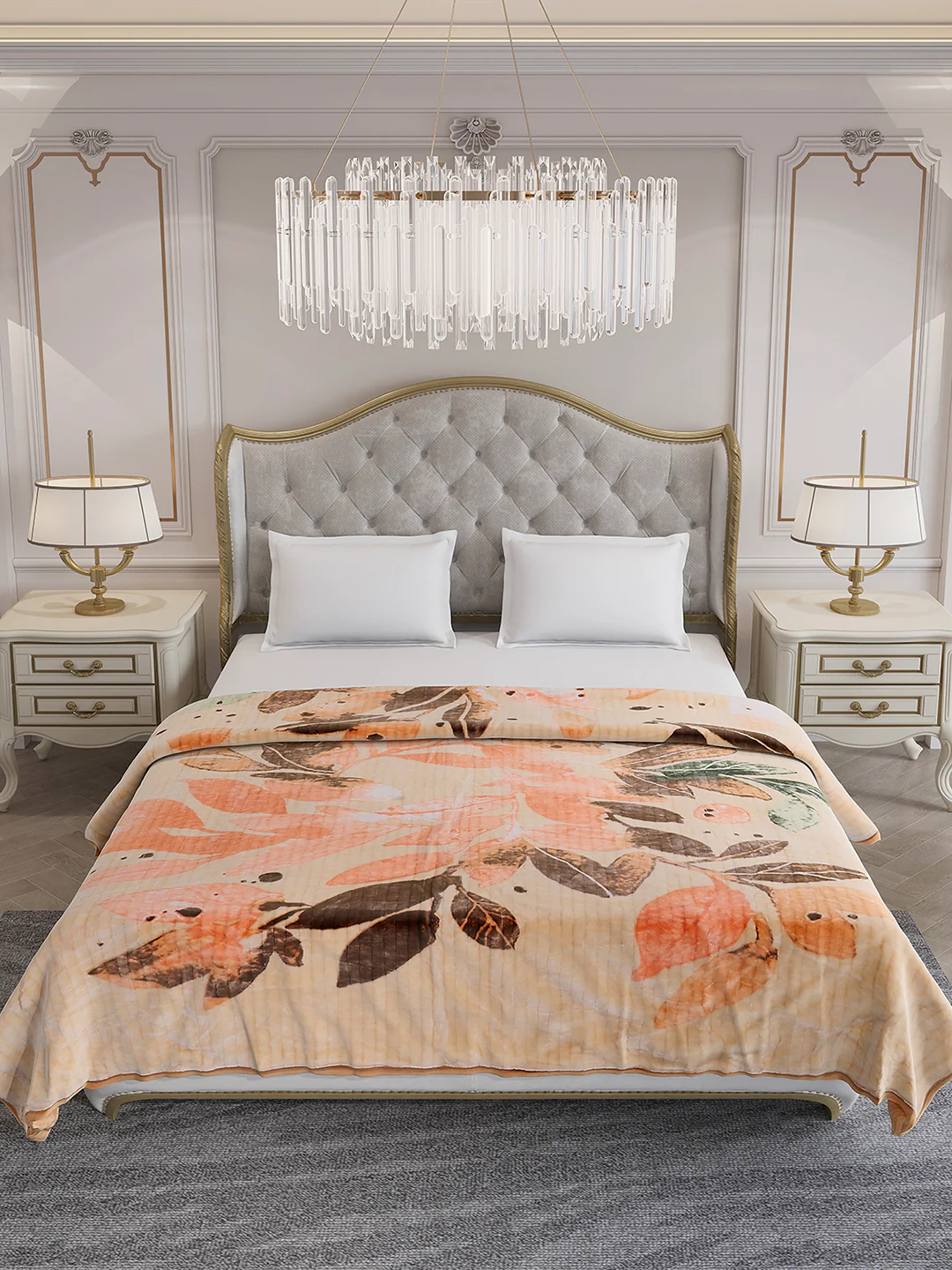 Printed Double Bed 3 Ply, 928 GSM Blanket for Winter - (Marvin PVC) - Image 3