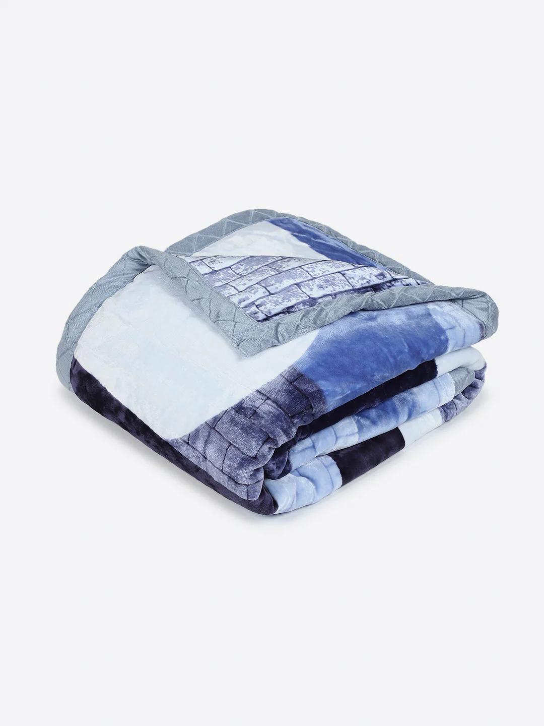 Printed Double Bed 3 Ply, 720 GSM Blanket for Heavy Winter - (Gala Glow) - Image 5