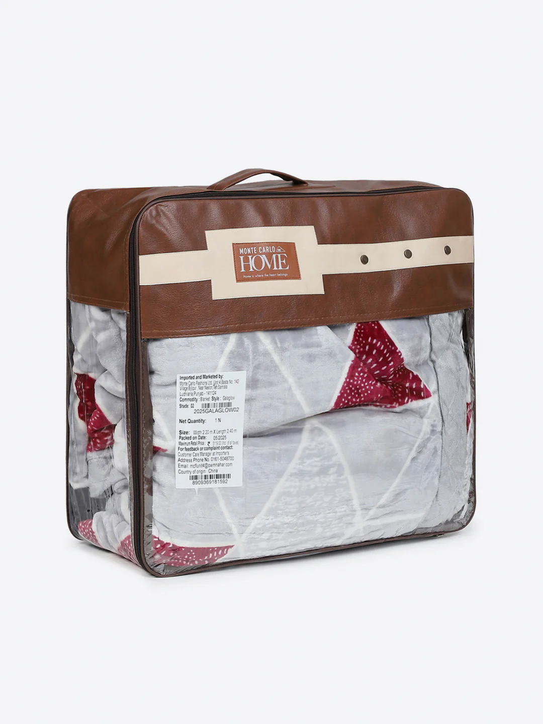 Printed Double Bed 3 Ply, 720 GSM Blanket for Heavy Winter - (Gala Glow) - Image 8
