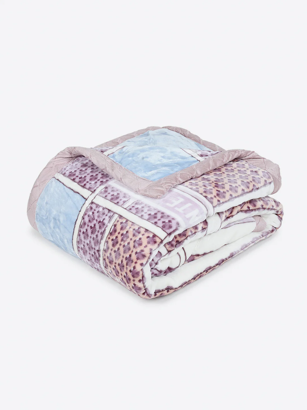 Printed Double Bed 3 Ply, 720 GSM Blanket for Heavy Winter - (Gala Glow) - Image 5