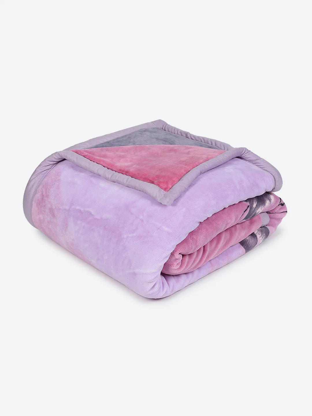 Printed Double Bed 3, 890 GSM Ply Blanket for Heavy Winter - (Rosewood) - Image 5