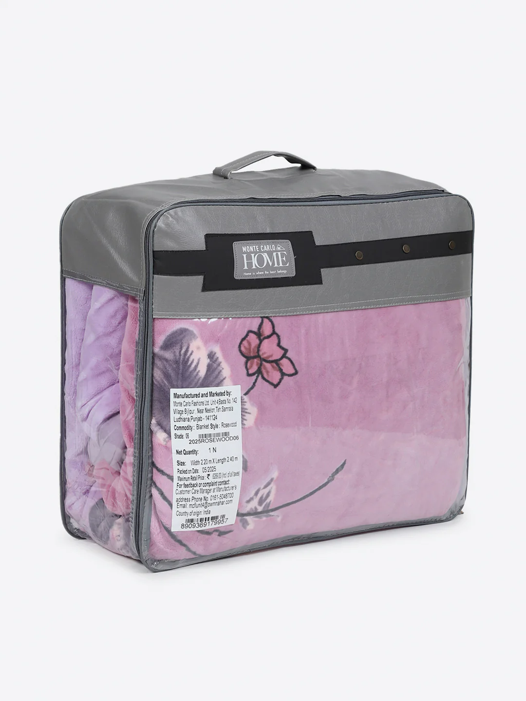 Printed Double Bed 3, 890 GSM Ply Blanket for Heavy Winter - (Rosewood) - Image 8