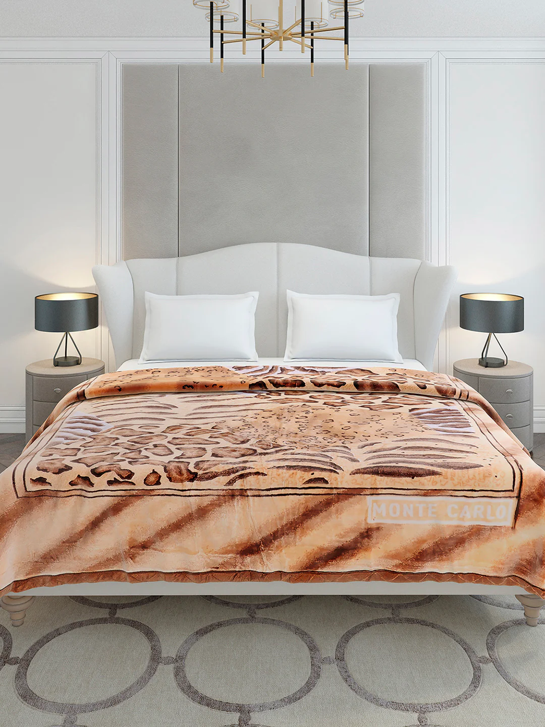 Printed Double Bed 3 Ply, 909 GSM Blanket for Heavy Winter - (Wild Side) - Image 2