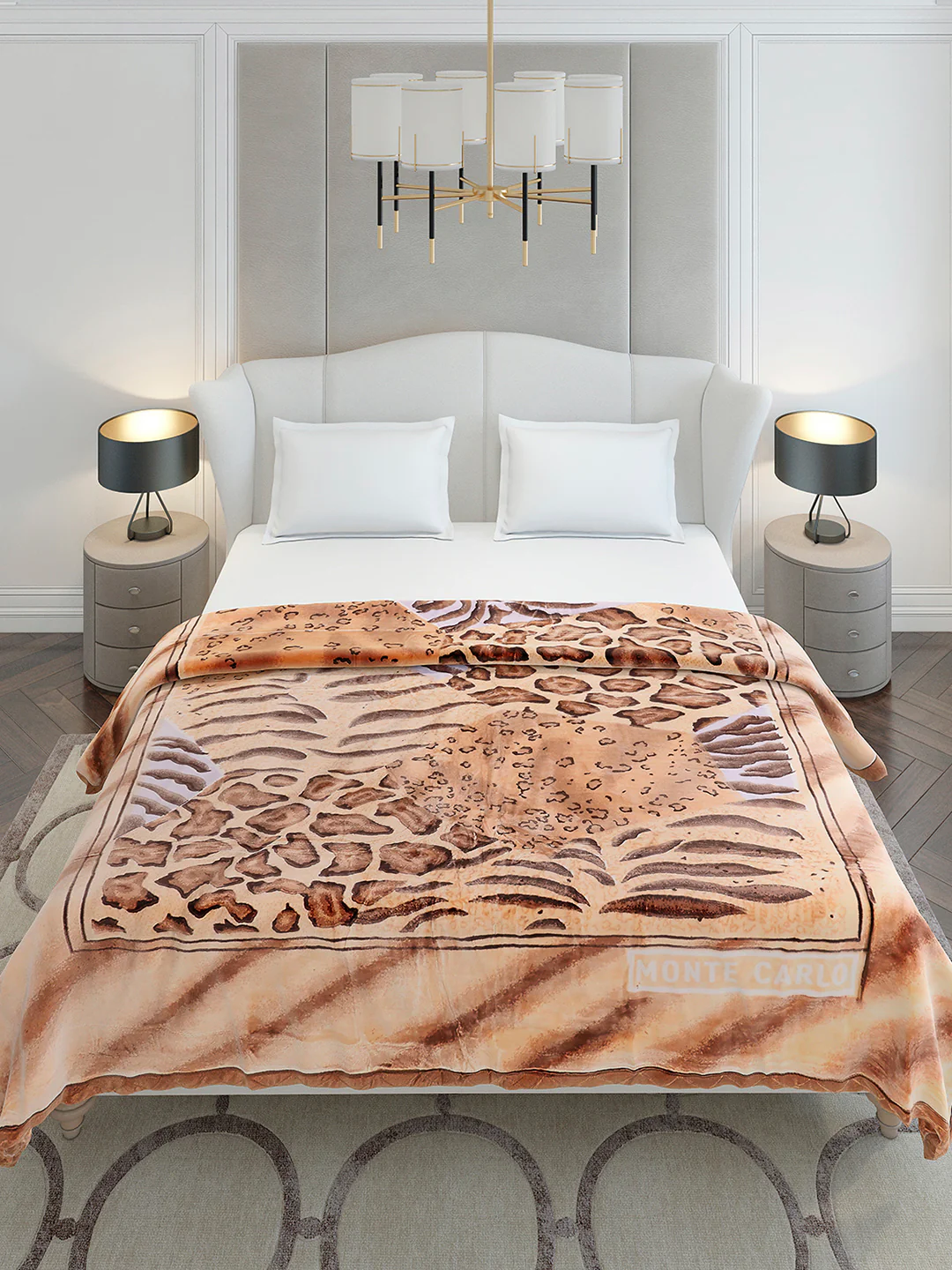 Printed Double Bed 3 Ply, 909 GSM Blanket for Heavy Winter - (Wild Side) - Image 3