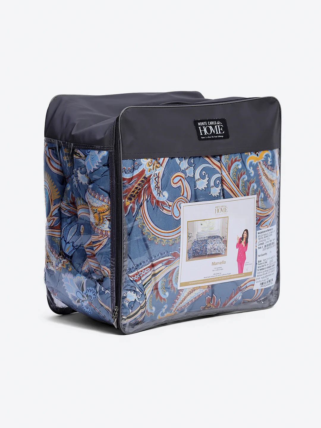 Printed Double Bed 3 Ply Comforter for AC Room - (Marvella) - Image 11