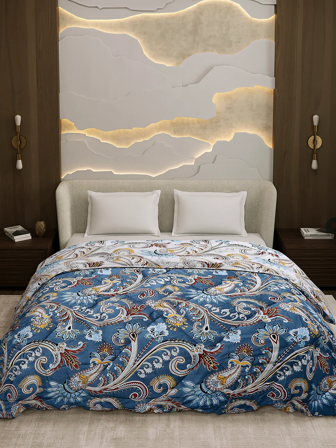 Printed Double Bed 3 Ply Comforter for AC Room - (Marvella) - Image 3
