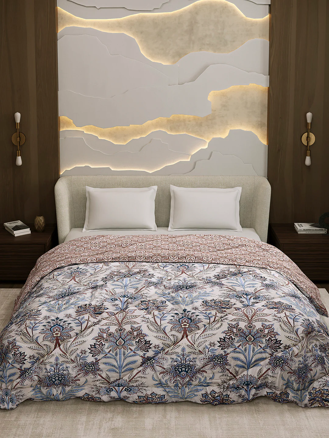 Printed Double Bed 3 Ply Comforter for AC Room - (Marvella) - Image 3