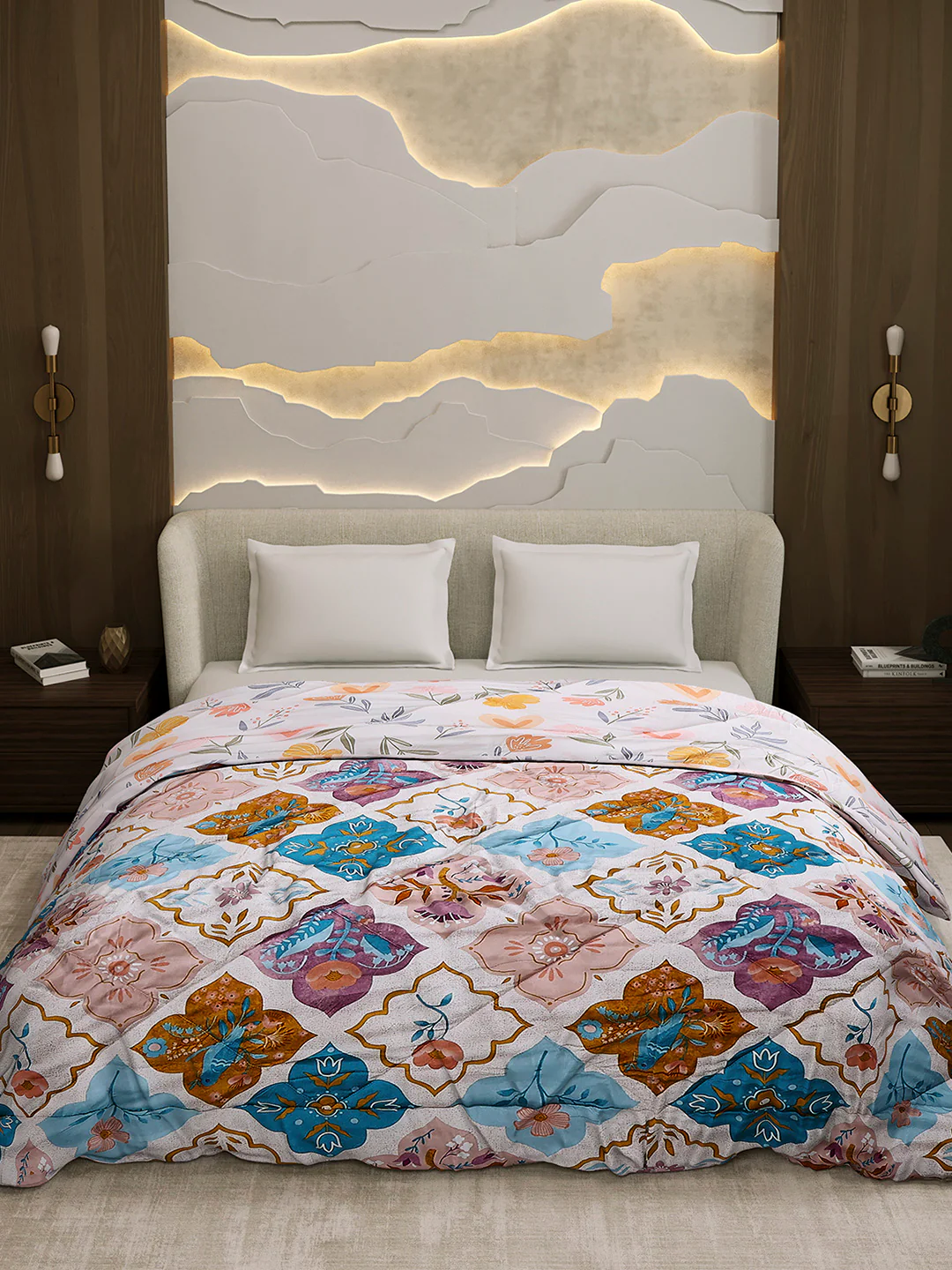 Printed Double Bed 3 Ply Comforter for AC Room - (Marvella) - Image 3