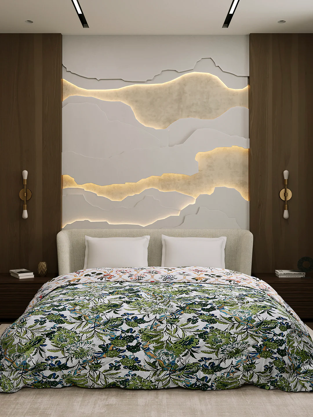 Printed Double Bed 3 Ply Comforter for AC Room - (Marvella) - Image 2
