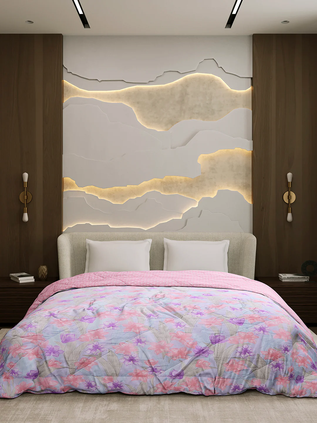 Printed Double Bed 3 Ply Comforter for AC Room - (Marvella) - Image 3