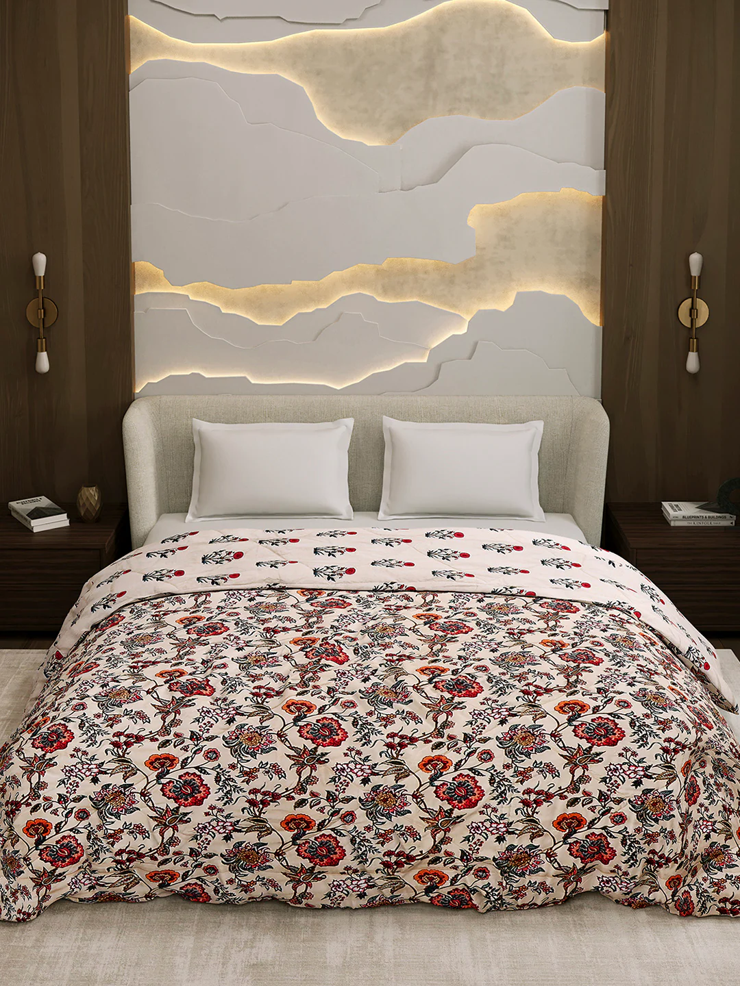 Printed Double Bed 3 Ply Comforter for AC Room - (Marvella) - Image 3