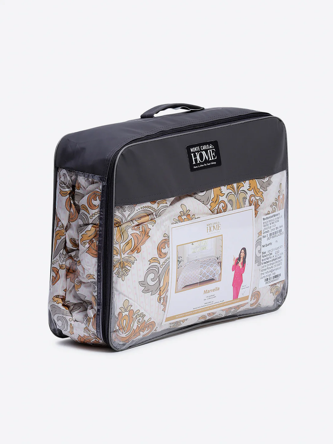 Printed Double Bed 3 Ply Comforter for AC Room - (Marvella) - Image 11
