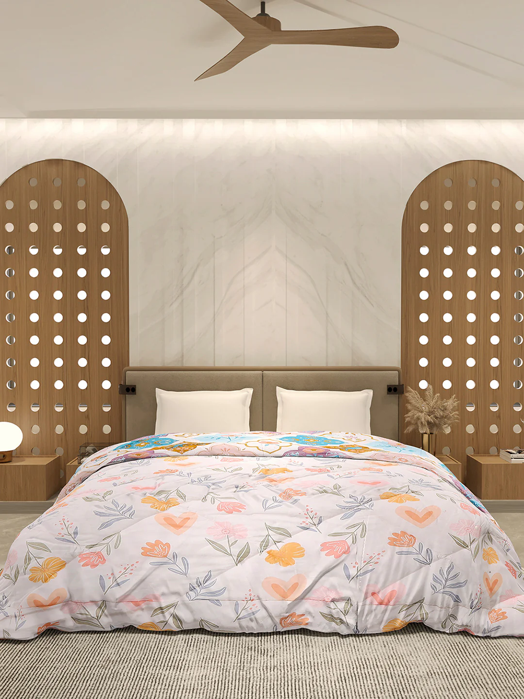 Printed Double Bed 3 Ply Comforter for AC Room - (Marvella) - Image 2