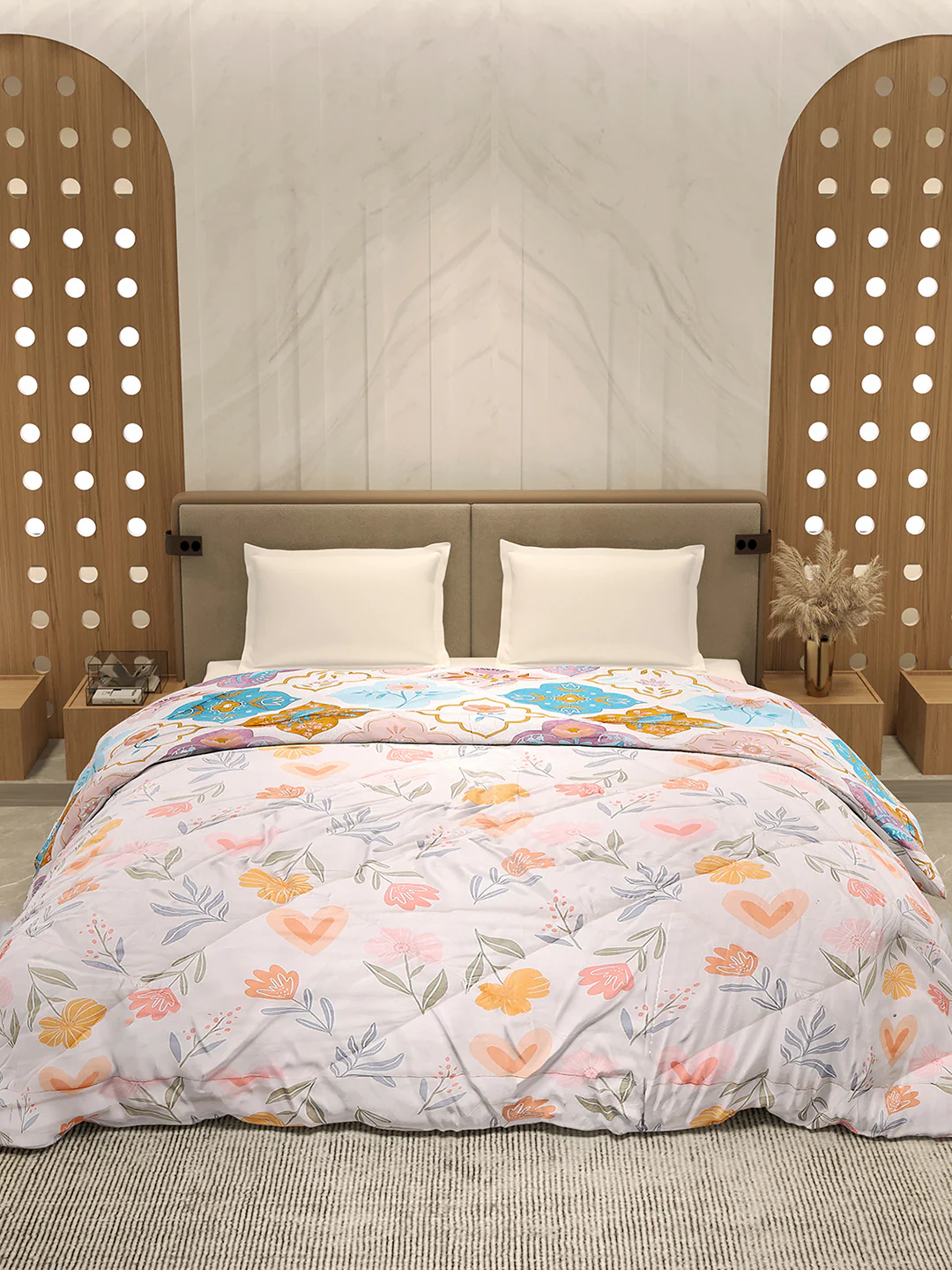 Printed Double Bed 3 Ply Comforter for AC Room - (Marvella) - Image 3