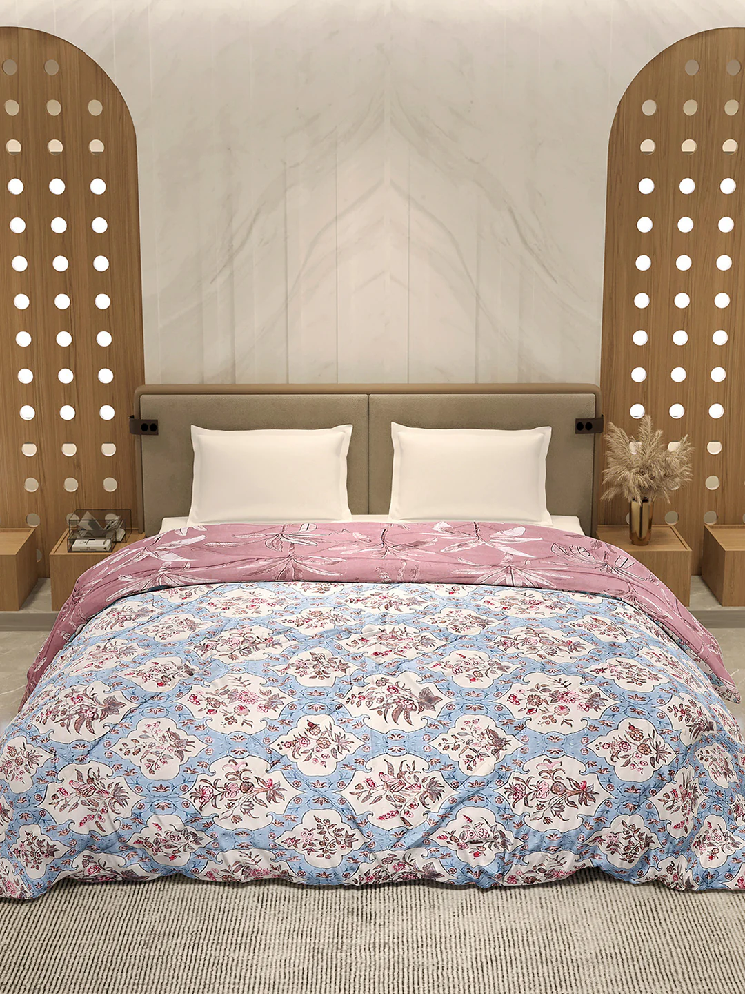 Printed Double Bed 3 Ply Comforter for AC Room - (Marvella) - Image 3