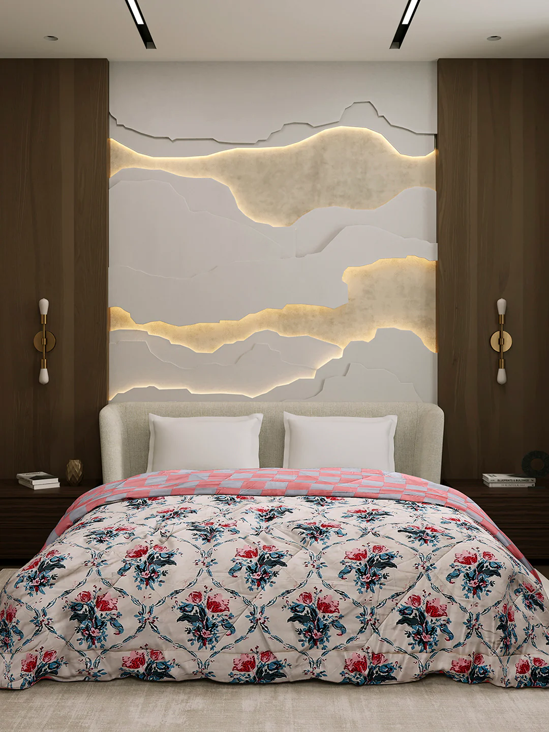 Printed Double Bed 3 Ply Comforter for AC Room - (Sanskriti) - Image 3