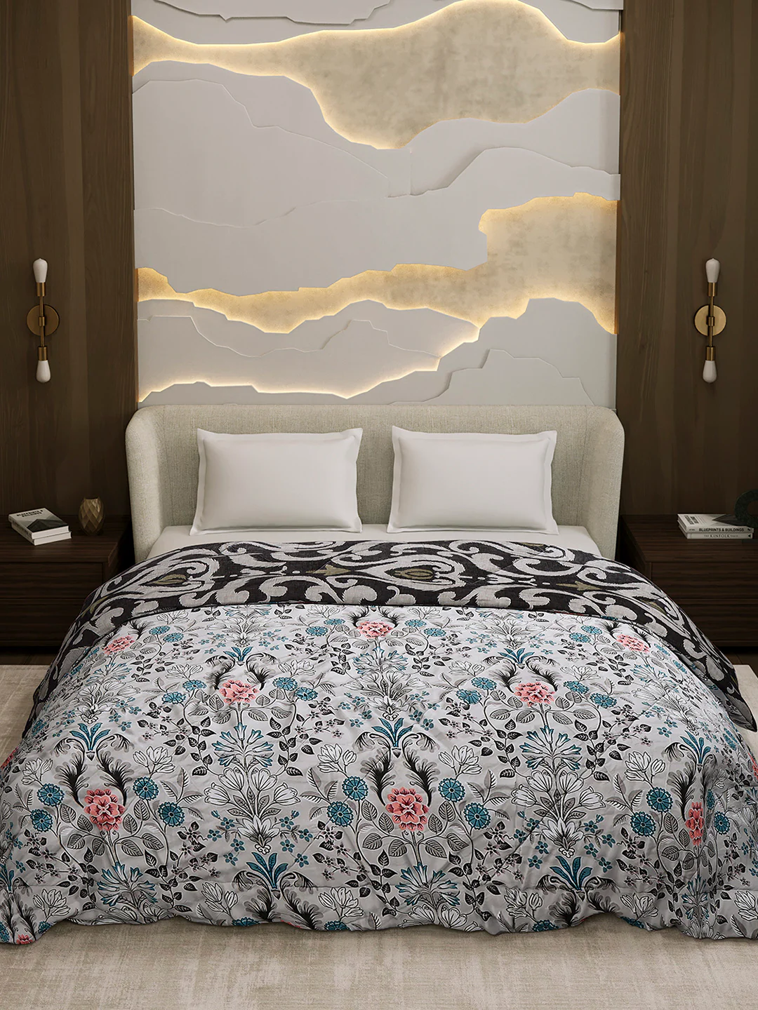 Printed Double Bed 3 Ply Comforter for AC Room - (Sanskriti) - Image 2