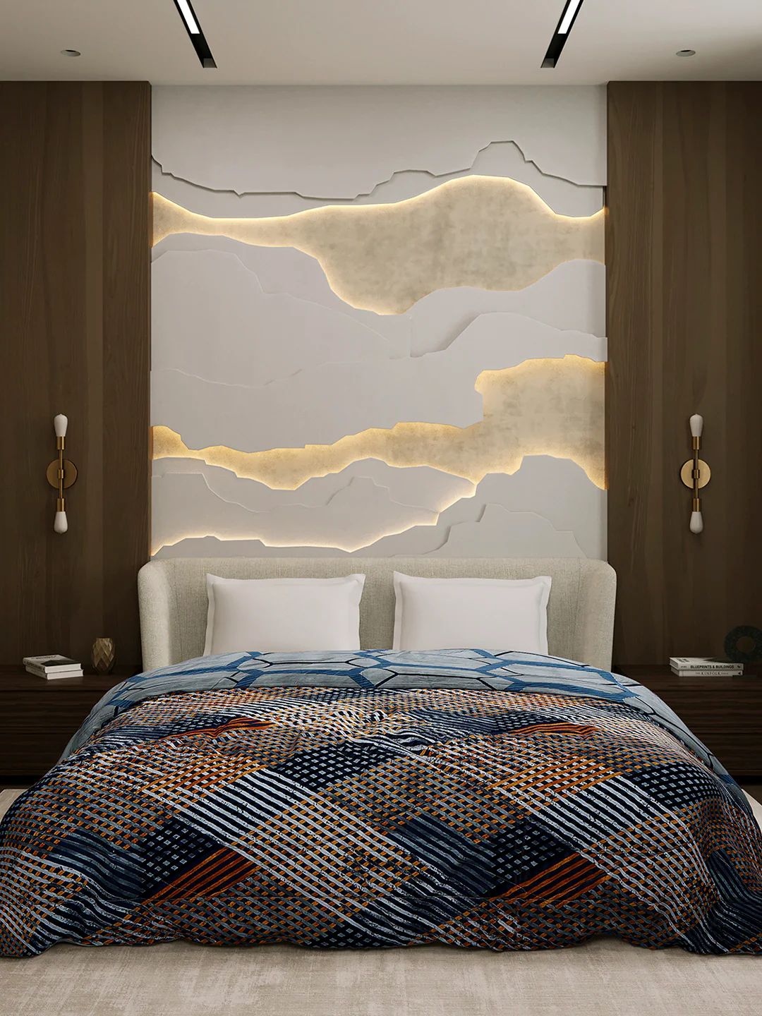 Printed Double Bed 3 Ply Comforter for AC Room - (Sanskriti) - Image 3