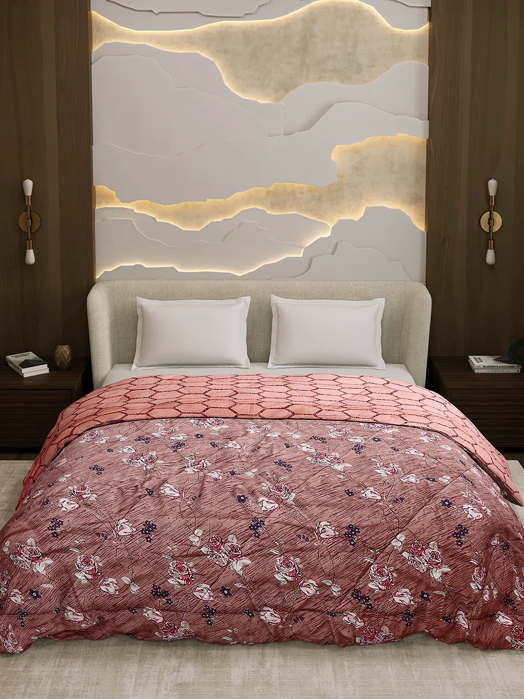 Printed Double Bed 3 Ply Comforter for AC Room - (Sanskriti) - Image 2