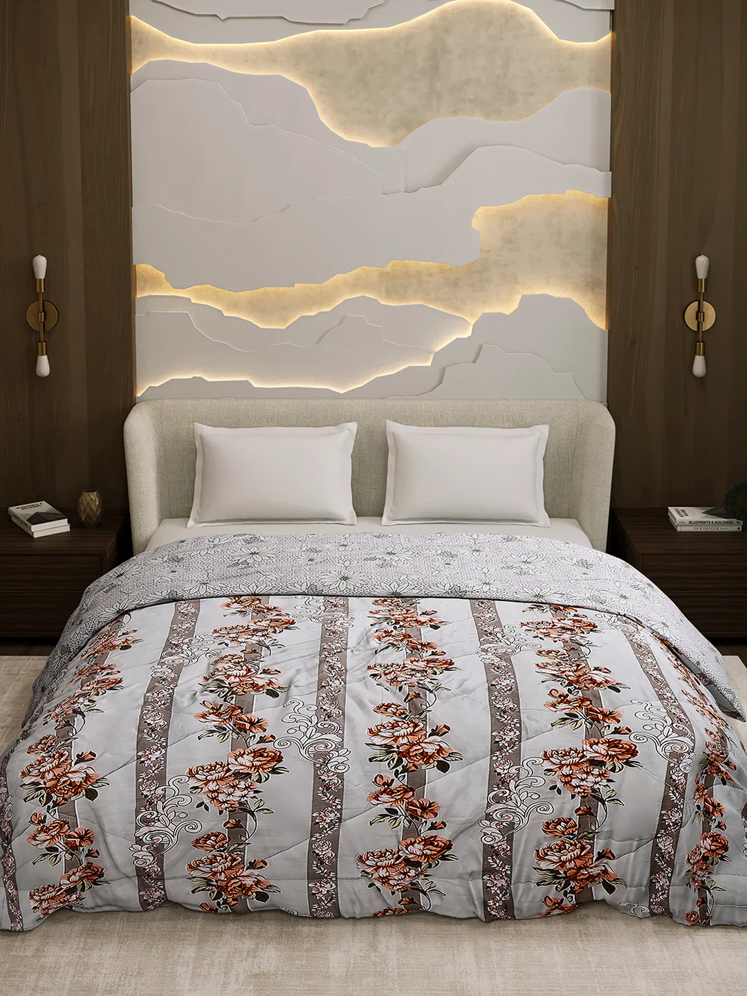 Printed Double Bed 3 Ply Comforter for AC Room - (Sanskriti) - Image 2