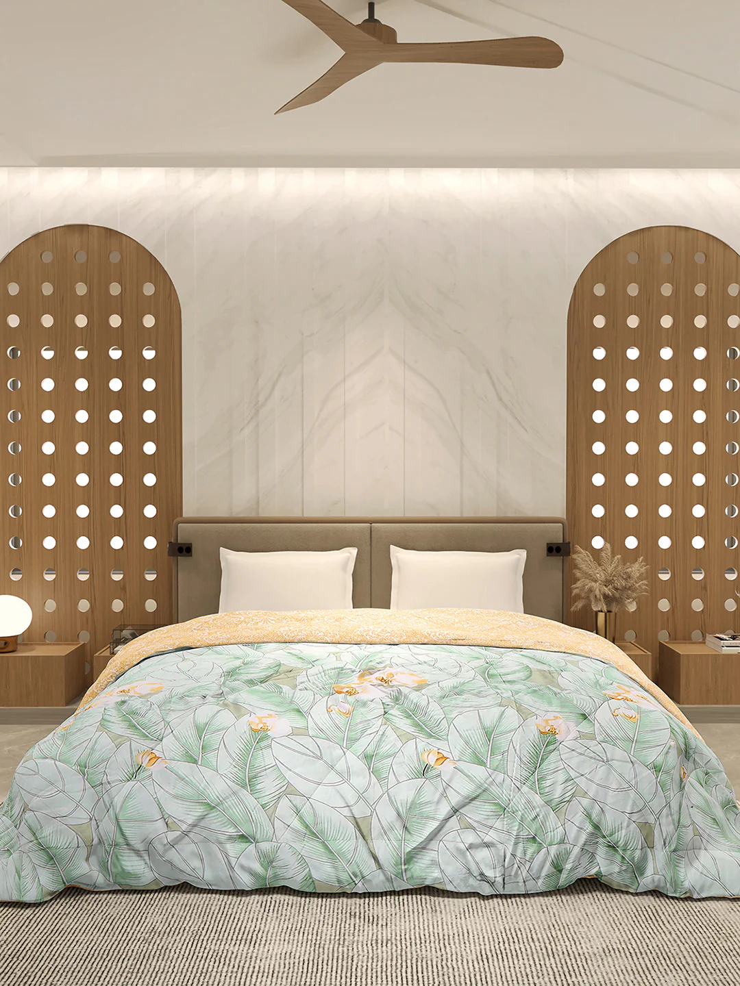 Printed Double Bed 3 Ply Comforter for AC Room - (Sanskriti) - Image 3