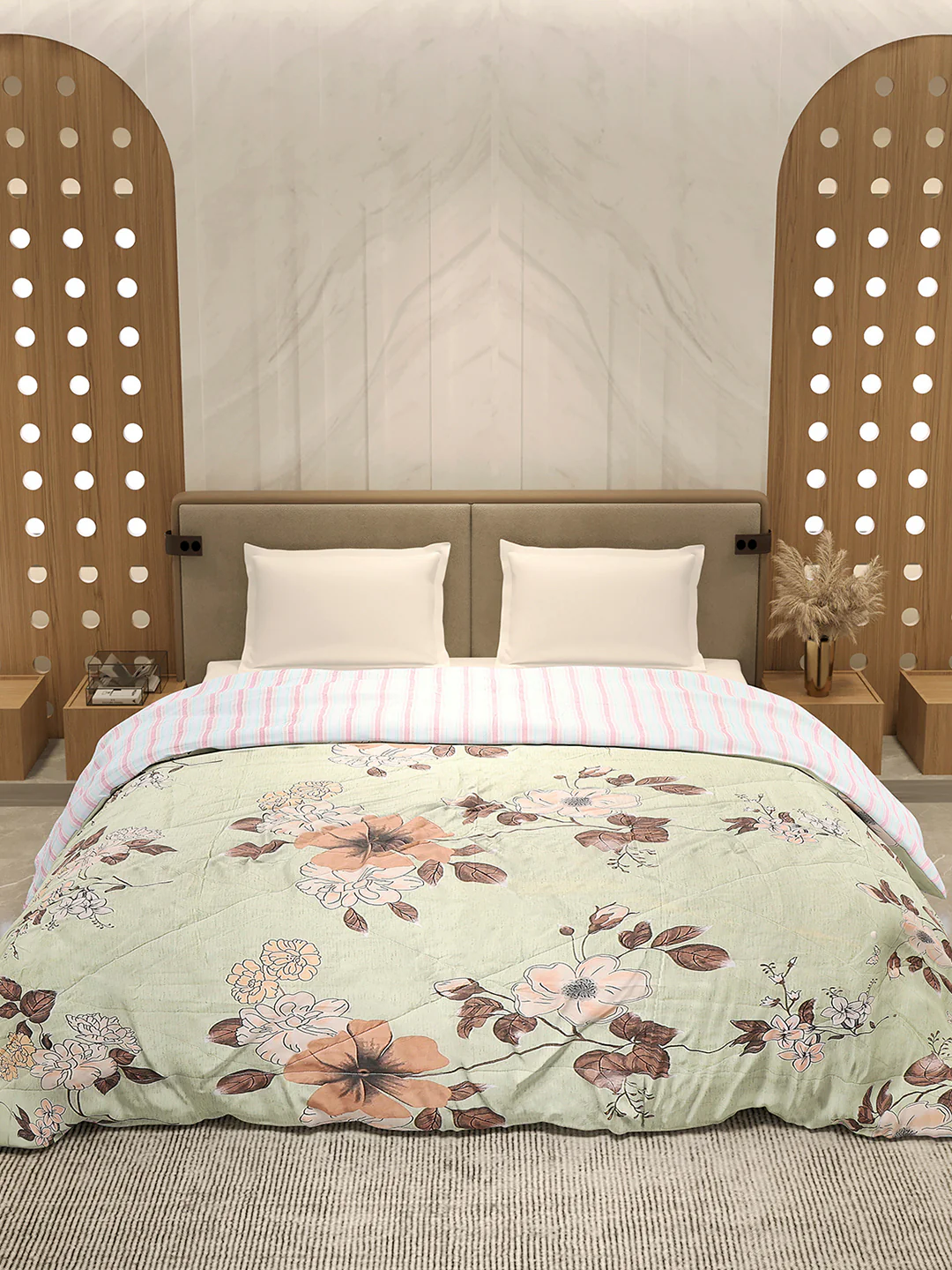 Printed Double Bed 3 Ply Comforter for AC Room - (Sanskriti) - Image 2