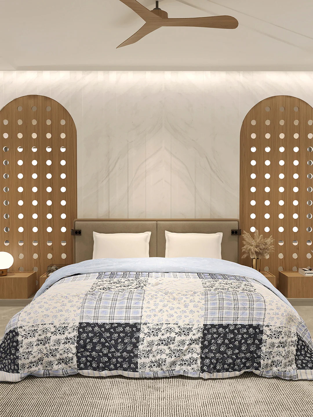 Printed Double Bed 3 Ply Comforter for AC Room - (Sanskriti) - Image 3