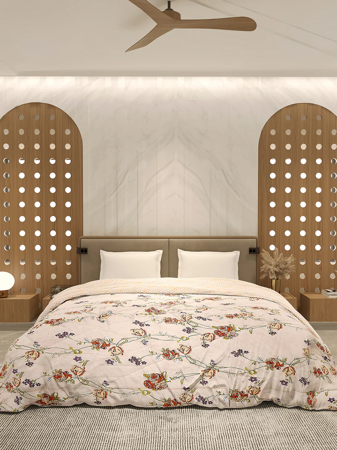 Printed Double Bed 3 Ply Comforter for AC Room - (Sanskriti) - Image 3