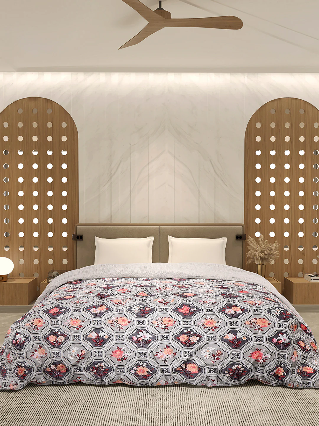 Printed Double Bed 3 Ply Comforter for AC Room - (Sanskriti) - Image 3