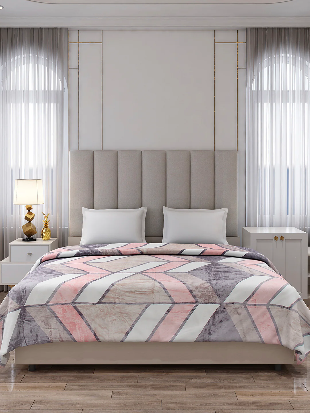 Printed Double Bed 300 GSM Blanket for AC Room - (Legacy) - Image 3