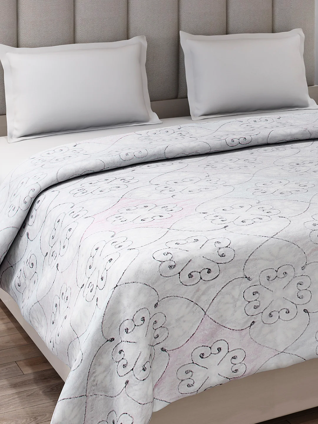 Printed Double Bed 300 GSM Blanket for AC Room - (Matrix) - Image 4