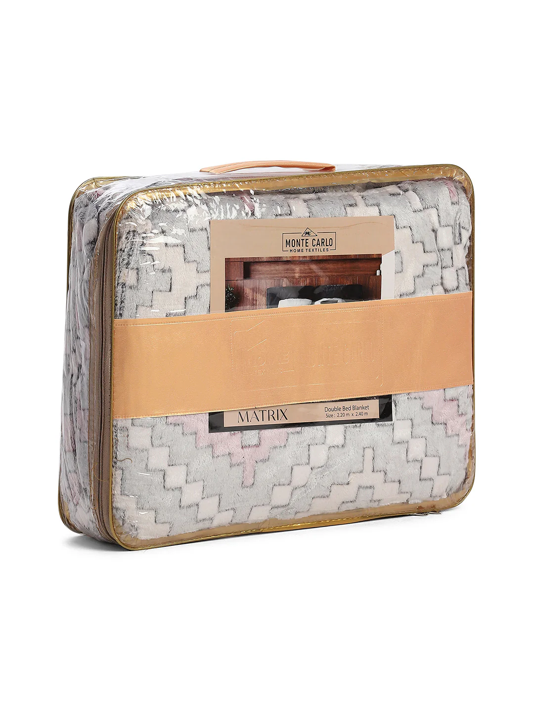 Printed Double Bed 300 GSM Blanket for AC Room - (Matrix) - Image 8