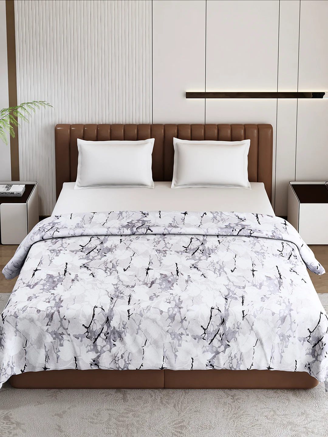 Printed Double Bed 300 GSM Blanket for AC Room - (Tulip) - Image 2