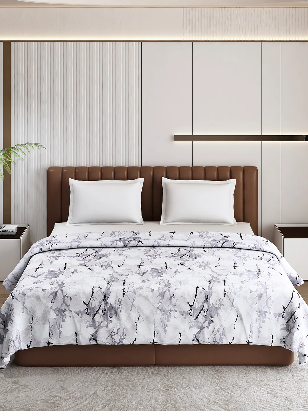 Printed Double Bed 300 GSM Blanket for AC Room - (Tulip) - Image 3