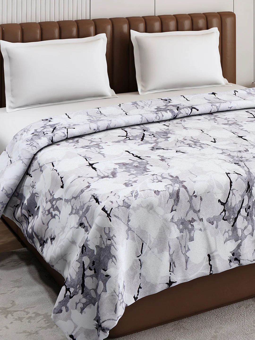 Printed Double Bed 300 GSM Blanket for AC Room - (Tulip) - Image 4