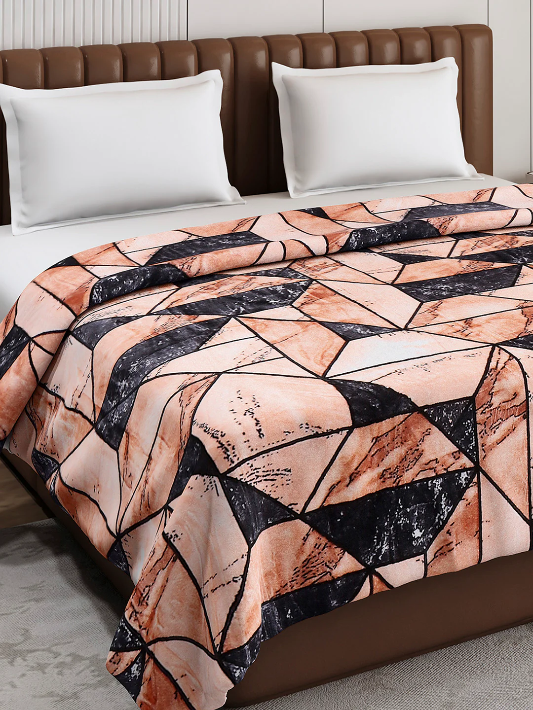 Printed Double Bed 300 GSM Blanket for AC Room - (Tulip) - Image 4