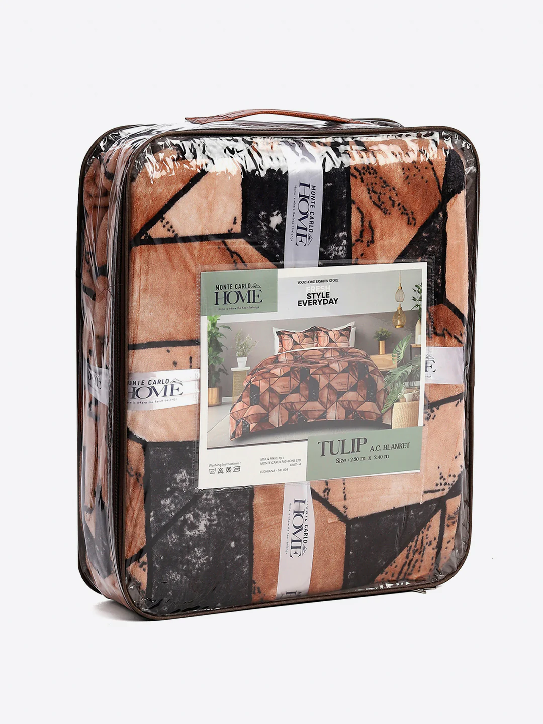 Printed Double Bed 300 GSM Blanket for AC Room - (Tulip) - Image 8