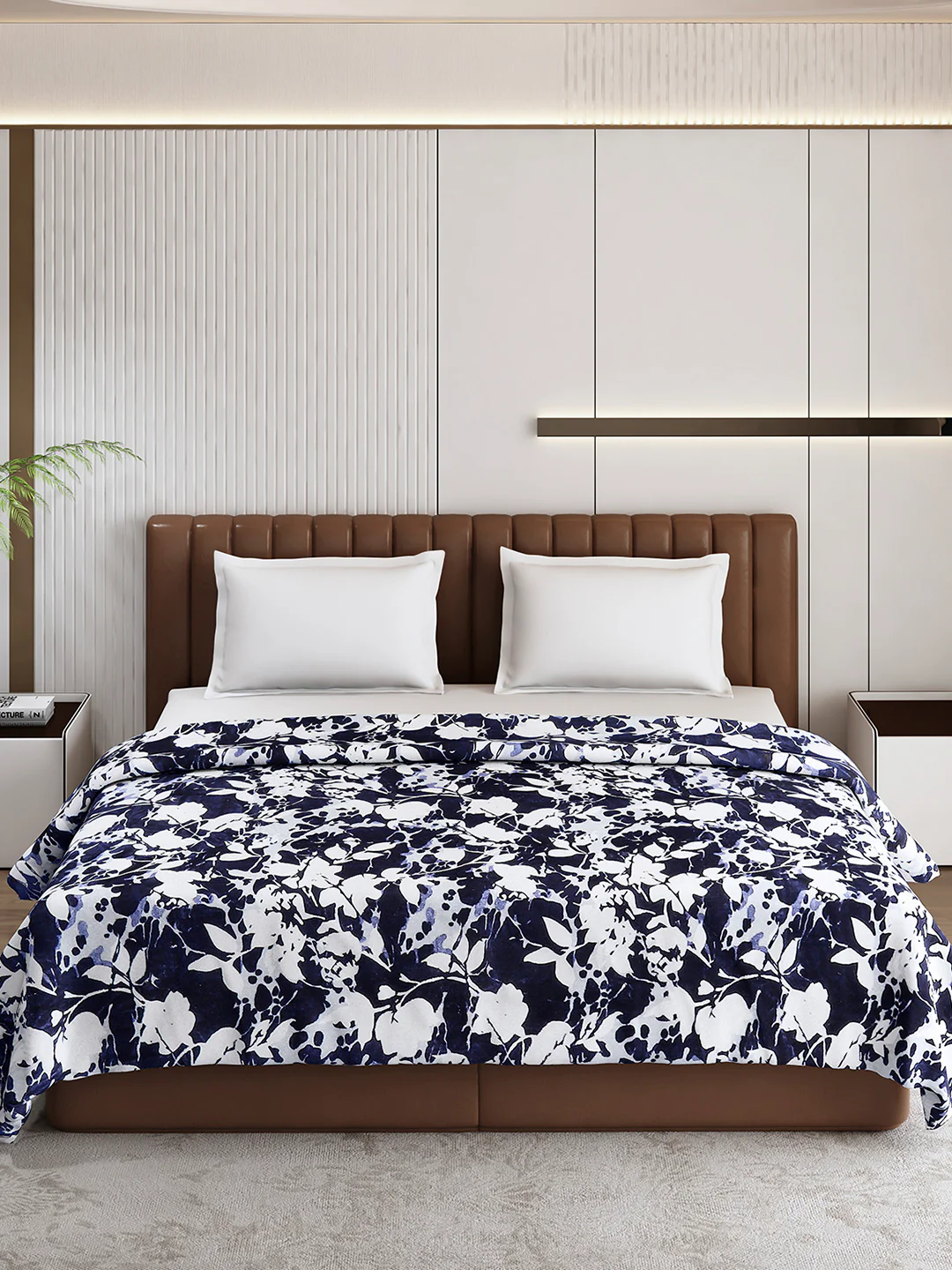 Printed Double Bed 300 GSM Blanket for AC Room - (Tulip) - Image 3